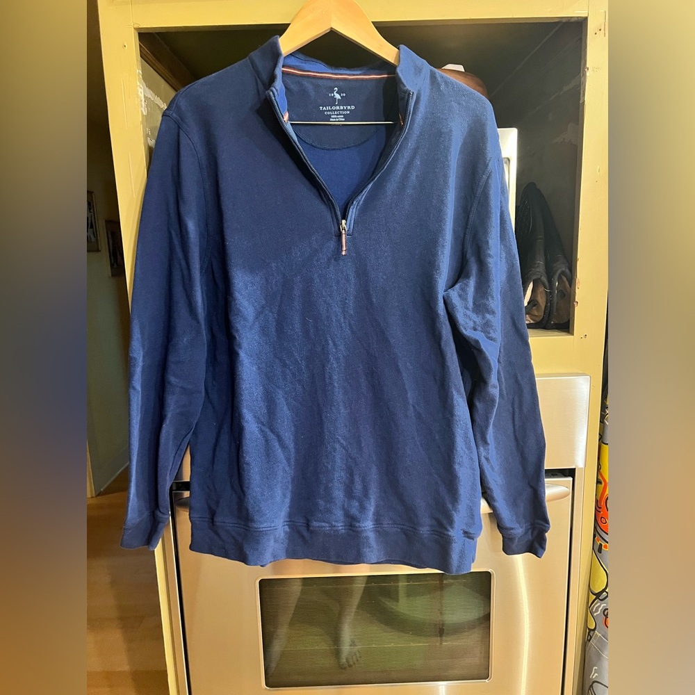 EUC Tailorbyrd Men’s Navy 1/4 Zip Sz. XL